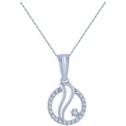 P.C. Chandra Jewellers 14 kt Gold & Diamond Pendant without Chain-image-98