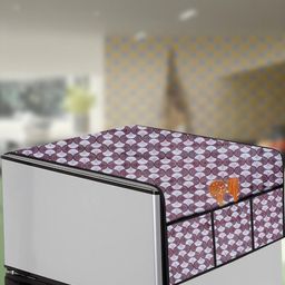 The Furnishing Tree Purple Printed Fridge Top Cover-image-97