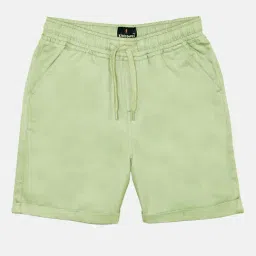 Kiddopanti Kids Light Green Printed Shorts-image-37