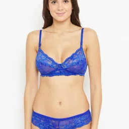 N-Gal Blue Lace Bra & Panty Set-image-31
