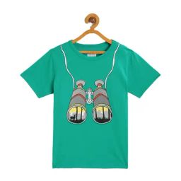 LADORE Kids Green Printed T-Shirt-image-66