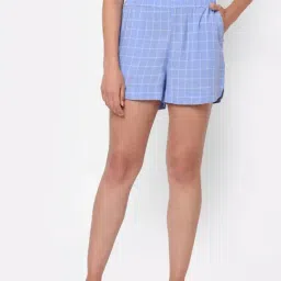 Mystere Paris Blue Checks Shorts-picture-40