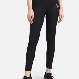 Kotty Black Printed Mid Rise Tights-image-97