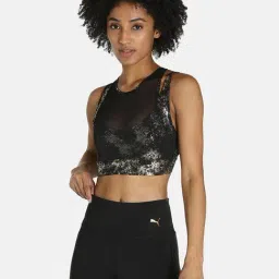 Puma Black Printed Sports Bra-image-73