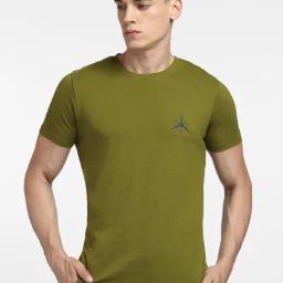 Jack & Jones Green Crew T-Shirt-image-17