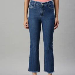 showoffff SHOWOFF Casual Straight Fit High-Rise Blue Jeans-picture-6