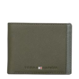 Tommy Hilfiger Olive Casual Leather Bi-Fold Wallet for Men-image-35