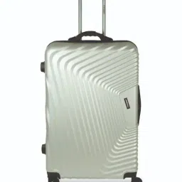 Carriall Silver 8 Wheel Medium Hard Checked Luggage - 44.5 cm-image-37