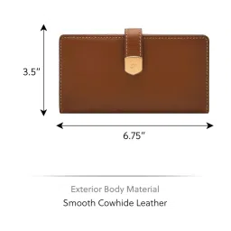Fossil Brown Solid Bi-Fold Wallet image 3