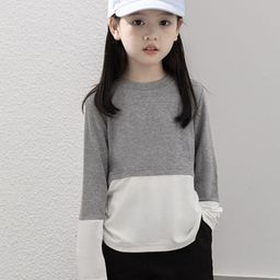 LULU & SKY Girls Colourblocked High Neck Applique T-shirt-picture-43