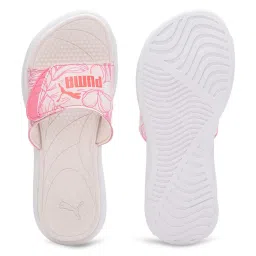 Puma Women's Royalcat Softride Frosty Pink Slides image 3