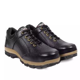 Red Can Steel Toe Safety Shoe Low Ankle Genuine Leather Size UK 6 Black, SGE1169BLK-image-99