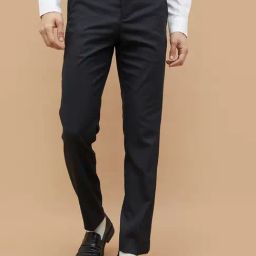 Code By Lifestyle Black Slim Fit Trousers-picture-32