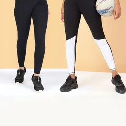KRONMENINEN Pack Of 2 4Way Stretchable Skinny Fit Rapid Dry Ankle Length Tights-image-96