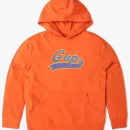 GAP Boys Orange Cotton Embroidered Hoodie-image-61