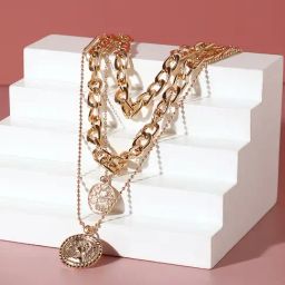 SOHI Gold Plated Designer Pendant Chain For Women-image-69