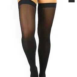 NESKA MODA Pack Of 2 High Thigh Sheer Breathable Stockings-image-55