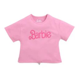 Tiny Girl Pink Cotton Barbie Printed T-Shirt-image-42