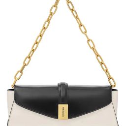 Miraggio Ivory & Black Solid Medium Shoulder Handbag-39