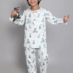 Little Clothings Unisex Kids Printed Night suit-picture-30