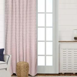 Saral Home Beige Cotton Geometric Door Curtain (7 ft)-22