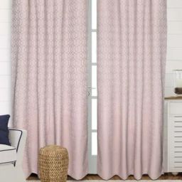 Saral Home Beige Cotton Geometric Door Curtain - Set of 2-36