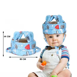 Adore Kids Printed Adjustable Safety Head Protector Helmet with Adjustable Strap image 2