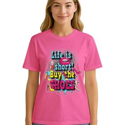 Raregems Women Typography Printed Pure Cotton Applique T-shirt-image-80