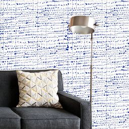 ArtzFolio Printed UV-Resistant Anti-Bacterial Indigo Tie Dye Batik Peel & Stick Wallpaper-image-62