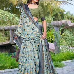 Anouk Geometric Printed Saree-26