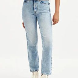 Levi's Aero Blue Straight Fit Mid Rise Jeans-image-12