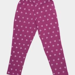Bodycare Girls Purple Printed Trackpants-picture-21