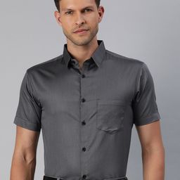Majestic Man Men Classic Slim Fit Solid Formal Shirt-image-107