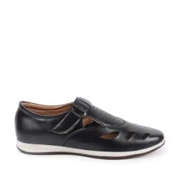 Fausto Men's Black Fisherman Sandals-picture-7