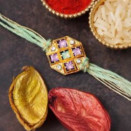 eCraftIndia Multicolor Rakhi for Brother with Sibling Agreement & Roli Chawal Pack-image-58