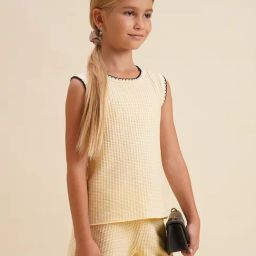 VERO MODA GIRL Birch Cotton Textured Top-image-97