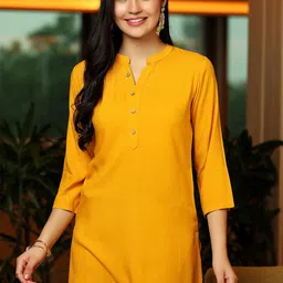 Libas Mandarin Collar Straight Kurti-image-30