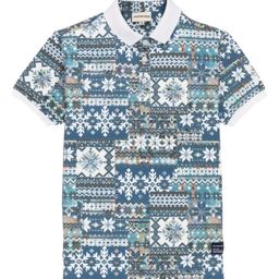 Status Quo Boys Geometric Printed Polo Collar T-shirt-picture-41