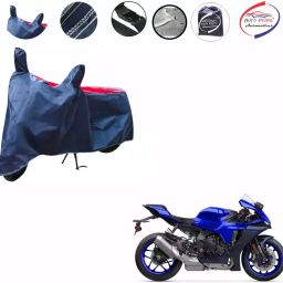 Auto Pearl Waterproof Two Wheeler Cover For Yamaha YZF R1 (Red & Blue)-picture-37