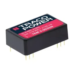 TRACO POWER DC-DC CONV, ISO POL, 1 O/P, 0.6A, 5V, TEM 3-0511N-16