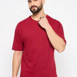 Mast & Harbour Men Typography Printed Pure Cotton Applique T-shirt-image-89
