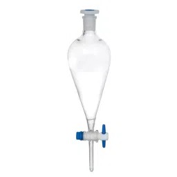 ABGIL Separating Funnel Pear Shape with Interchangeable Stopper PTFE Stopcock & Graduation 125 ml Transparent Borosilicate Glass, FSP-T-406-03-image-27