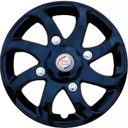 Auto Pearl BBB44 R15  381 mm(15 Inch) Press Type Wheel Hubcap with Retention Ring Glossy Black Wheel Cover for Tata Sumo Grande (Set of 4)-image-92