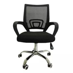 Sunview 80 kg Weight Capacity Mesh Black Medium Back Chrome Base Office Chair with Adjustable Height (Pack of 2)-8