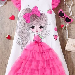 Kidotsav Girl Printed A-Line Dress-picture-8