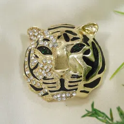ADORN Gold-Toned Plated Metal Brooch-picture-6