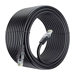 Fedus CAT 6 RJ45 Heavy Duty Outdoor Ethernet Cable (250 m, Black)-70
