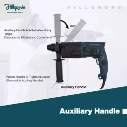 Hillgrove Chuck Size 20 mm Hammer Impact Drill kit with 3 Bits 750 W, HGCM732M1 image 2