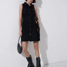 SF JEANS by Pantaloons Women Sleeveless Shirt Dress-picture-50