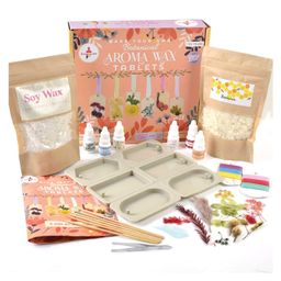 Kalakaram DIY Botanical Aroma Wax Tablet Kit  - Multicolor-11